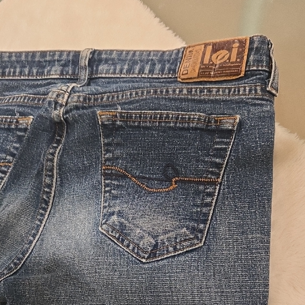 LEI Men's Denim Jeans with Classic Stitching